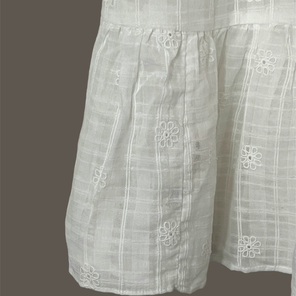 NWT By Anthropologie Cap-Sleeve Lace-Up Babydoll Dress  Size MP - Picture 11 of 13